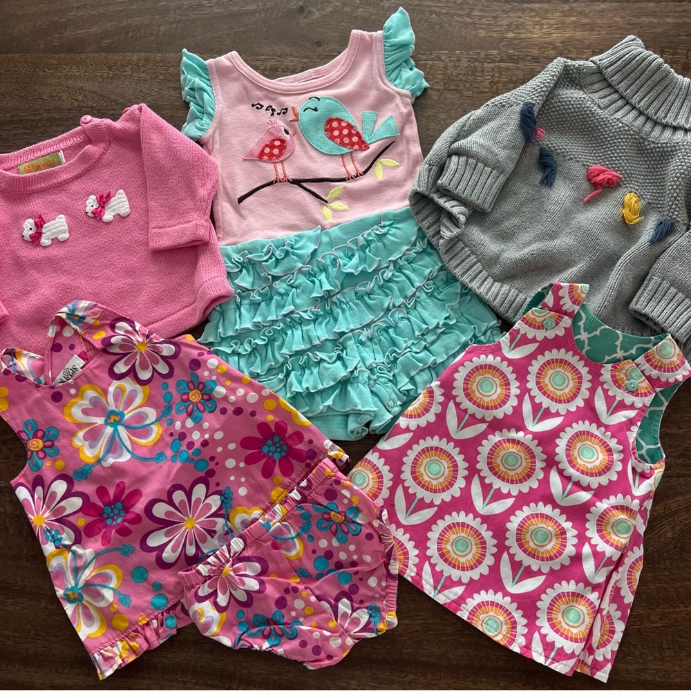 5/$40 Baby girl bundle size 3-6 m